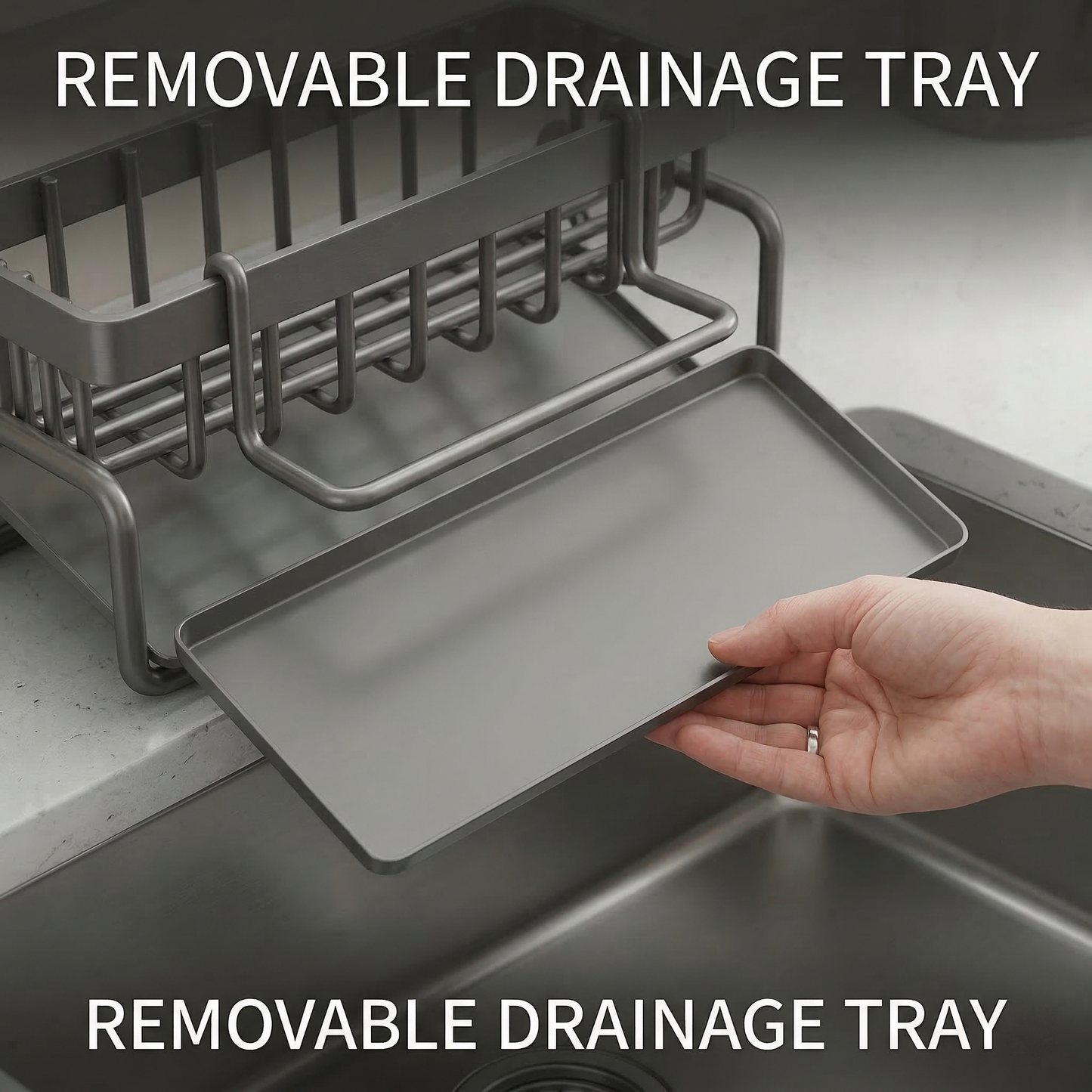 Bytechan® Stainless Steel Sink Dish Drainer Rack